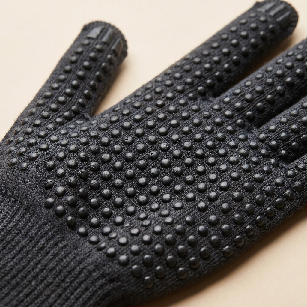 Zipleek Donning Gloves — close-up of textured rubber grip dots on palm
